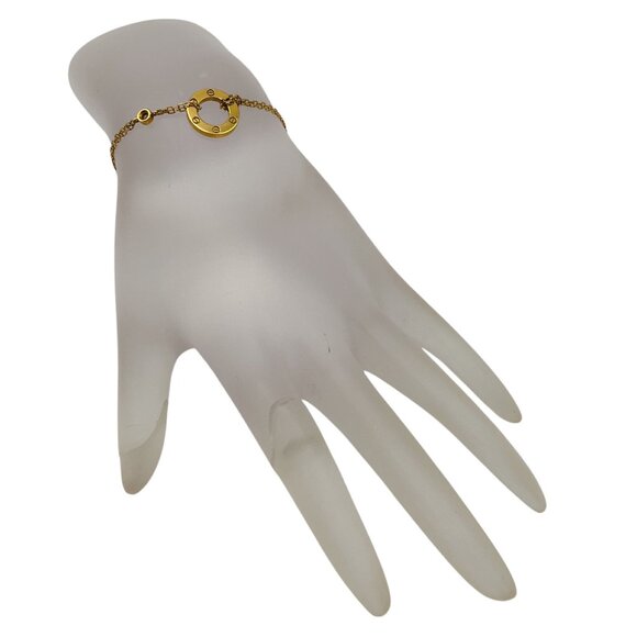 Cartier 18K Gold and Diamond Year 2013 Love Pendant Flexible Souple PM Bracelet - Picture 16 of 16